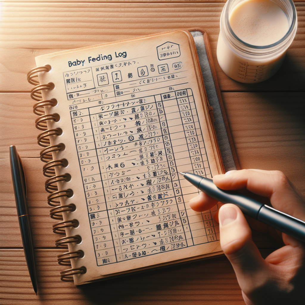 授乳ノートの手書き記録